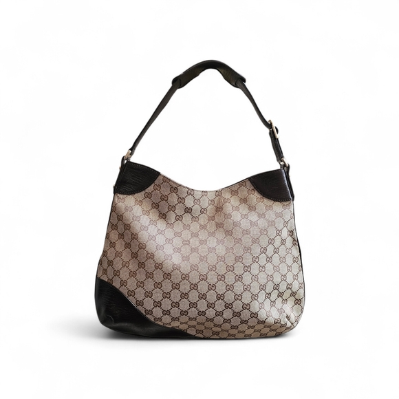 Gucci GG Hasler Horsebit Brown Monogram Hobo Bag - Picture 5 of 9